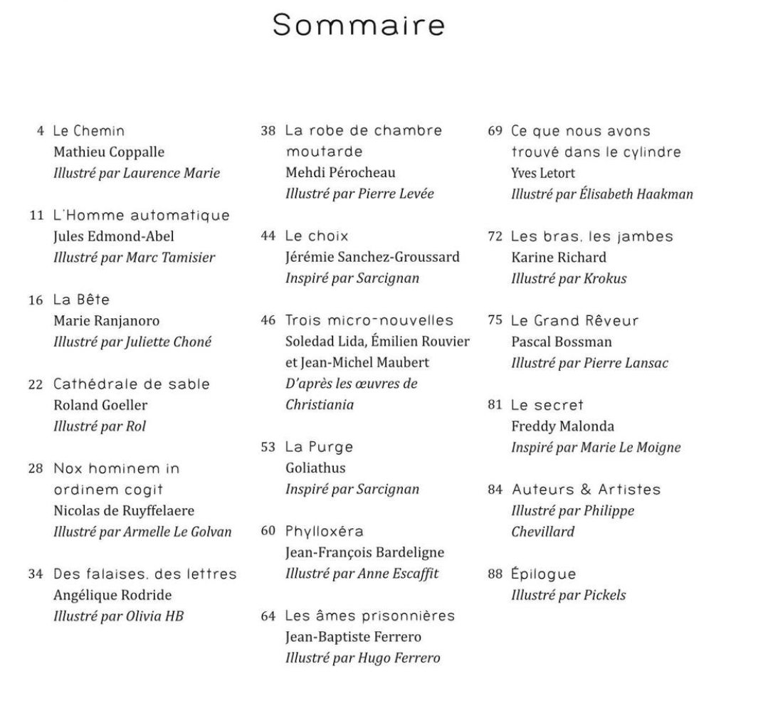 Sommaire L'Ampoule N°13